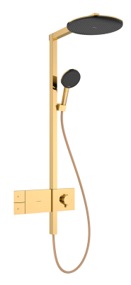 Душевая система с термостатом для душа, золото Hansgrohe Raindance Alive S 2jet 24596990