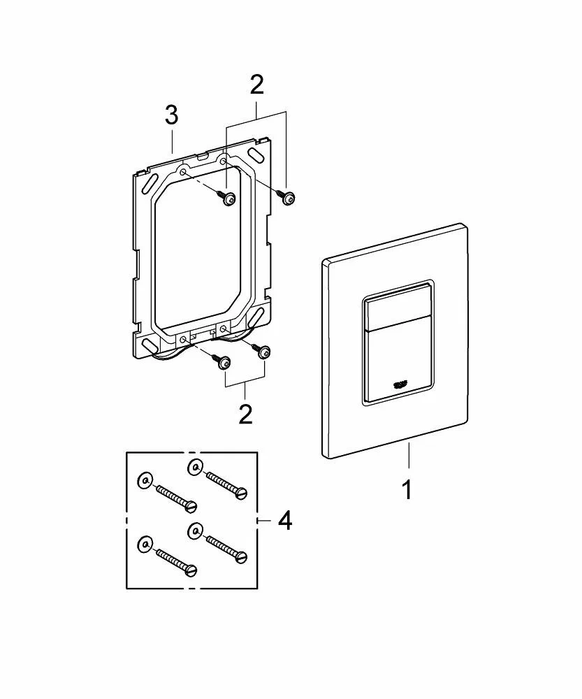 Панель смыва, хром Grohe Skate Cosmopolitan 38732000