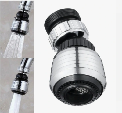 Насадка Колокол, 2 режима, нерж.сталь, шарнир, с переходником VODA VNABALLS