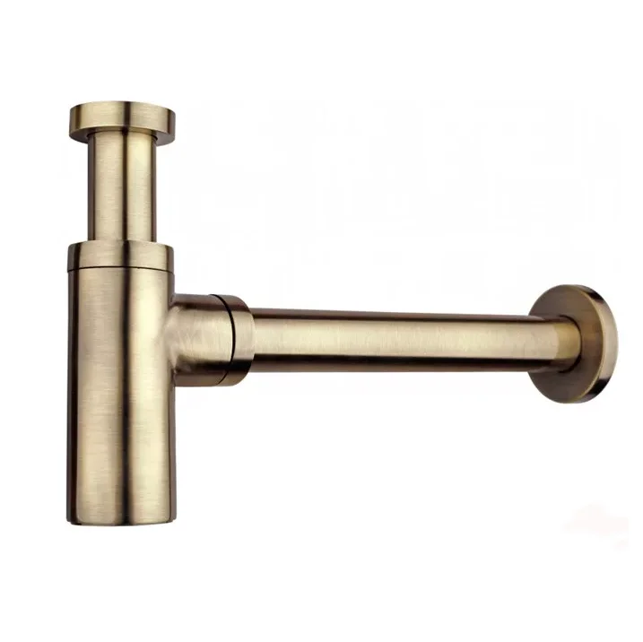 Сифон для раковины d32, круглый, бронза Alcaplast Design A400ANTIC