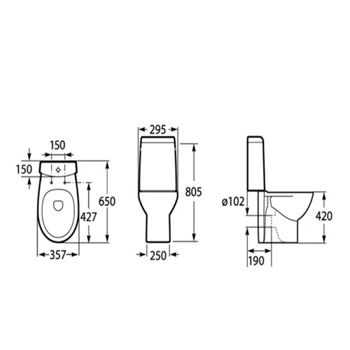 Бачок для унитаза Roсa Viсtoria Nord 7341ND0000
