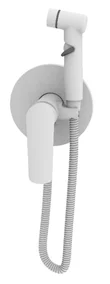 Гигиенический душ со смесителем, встраиваемый, белый ESKO Lagos White SMHLGW
