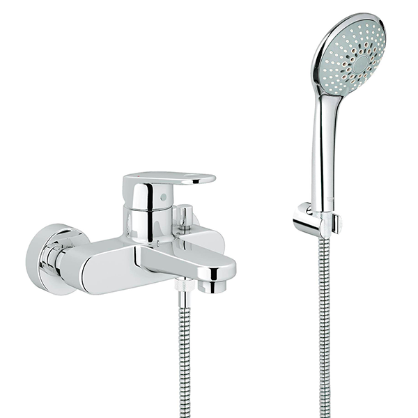 Смеситель для ванны с душевым гарнитуром, хром Grohe Europlus 33547002