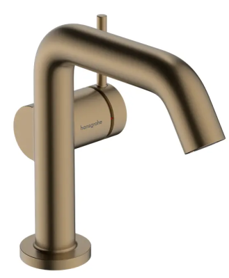 Смеситель для раковины 110, с донным клапаном, бронза Hansgrohe Tecturis S 73320140