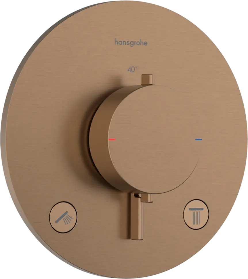 Термостат для душа, встраиваемый, бронза Hansgrohe Ecostat Comfort S 33715140 