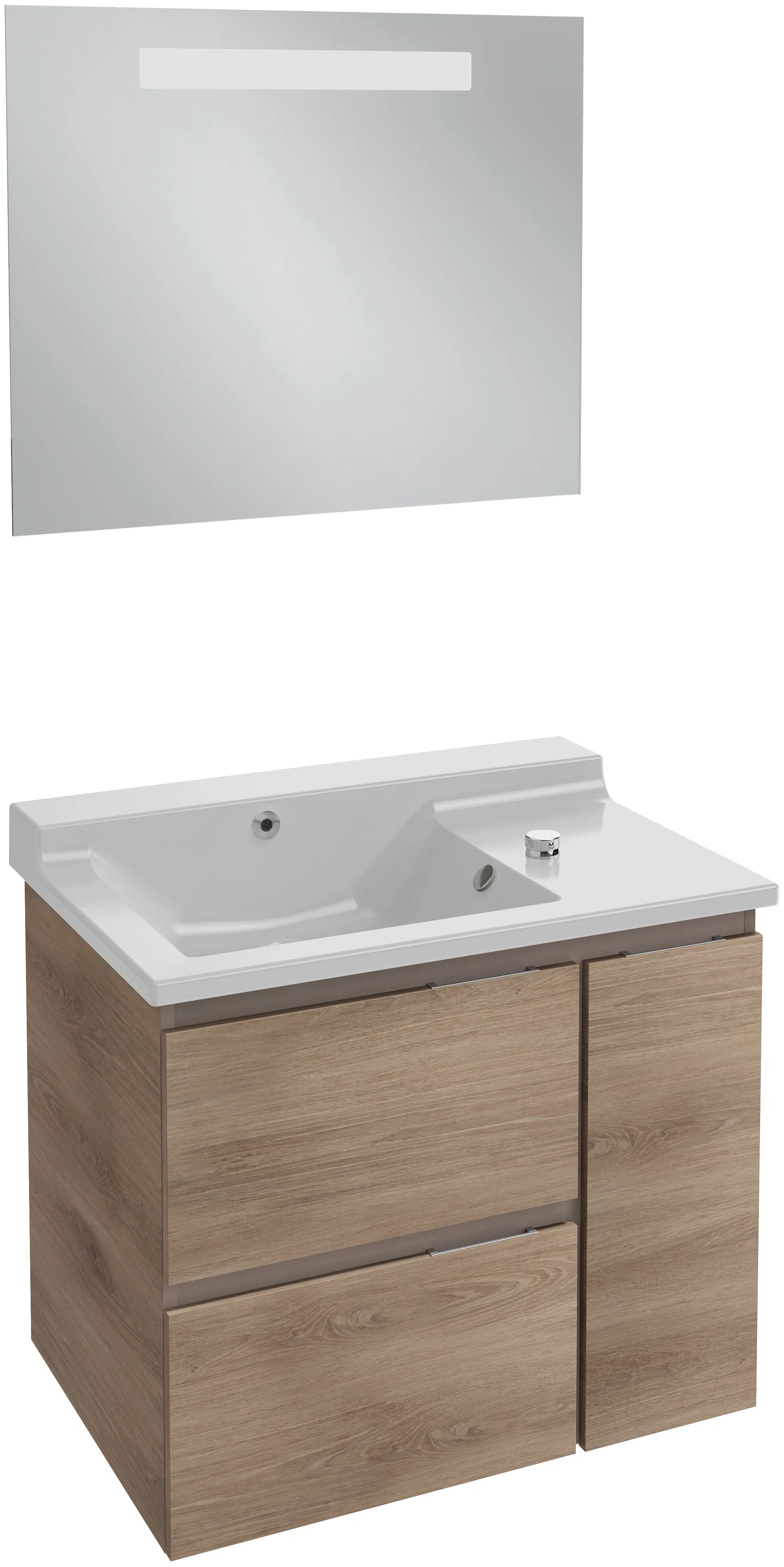 Раковина подвесная 80, белая Jacob Delafon Soprano EXL122-00