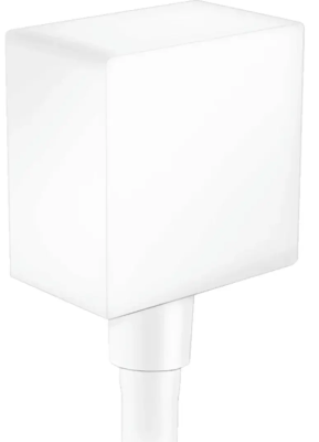 Подключение для душевого шланга, белый Hansgrohe FixFit Square 26455700