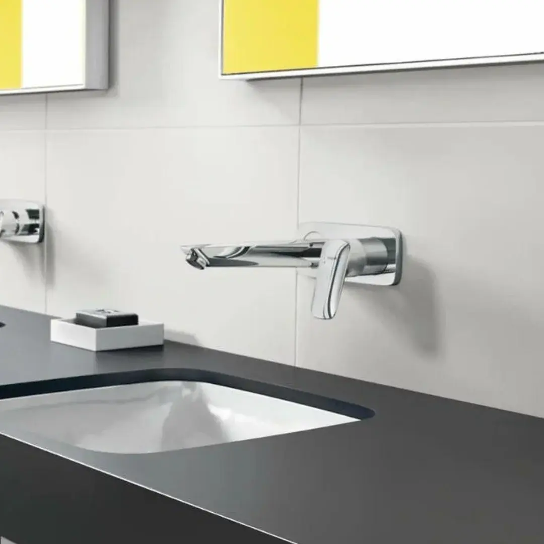 Смеситель для раковины, настенный, хром Hansgrohe Logis 71220000