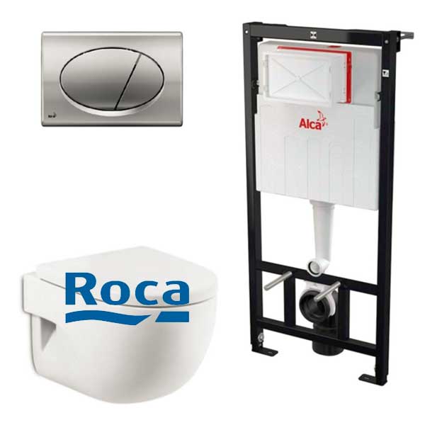 Комплект 4в1: Инсталляция с панелью смыва M71, унитаз с сиденьем Meridian K22061202