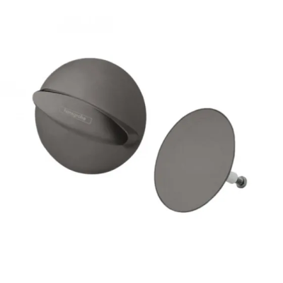 Внешняя часть системы слива-перелива, шлиф.черный хром Hansgrohe Flexaplus 58185340