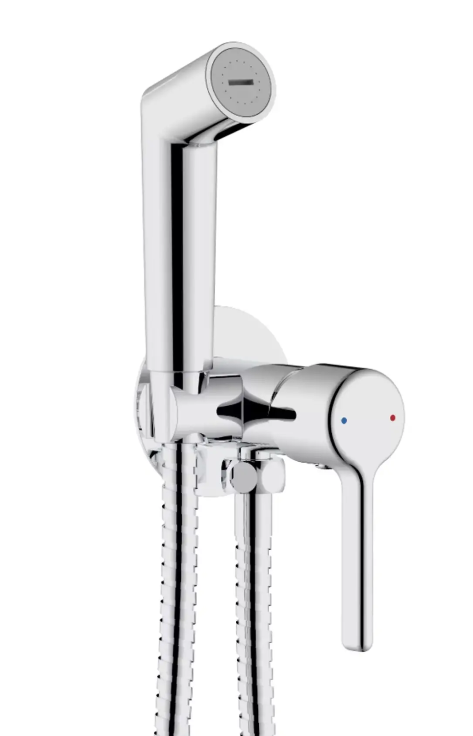 Гигиенический душ со смесителем, встраиваемый, хром VODA Column CLM01
