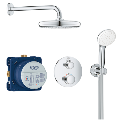 Душевая система, встраиваемая, хром Grohe Grohtherm 34727000