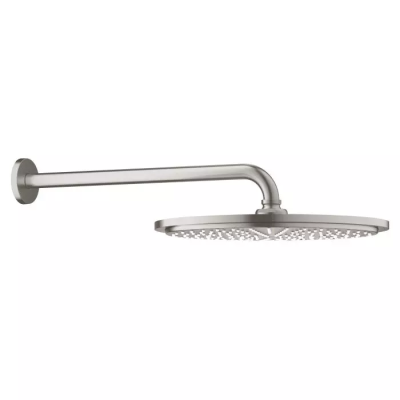 Верхний душ с кронштейном 380, суперсталь Grohe Rainshower 310 26066DC0