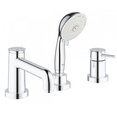 Смеситель для ванны на 3 отверстия, хром Grohe Bau Classic 2511800A 