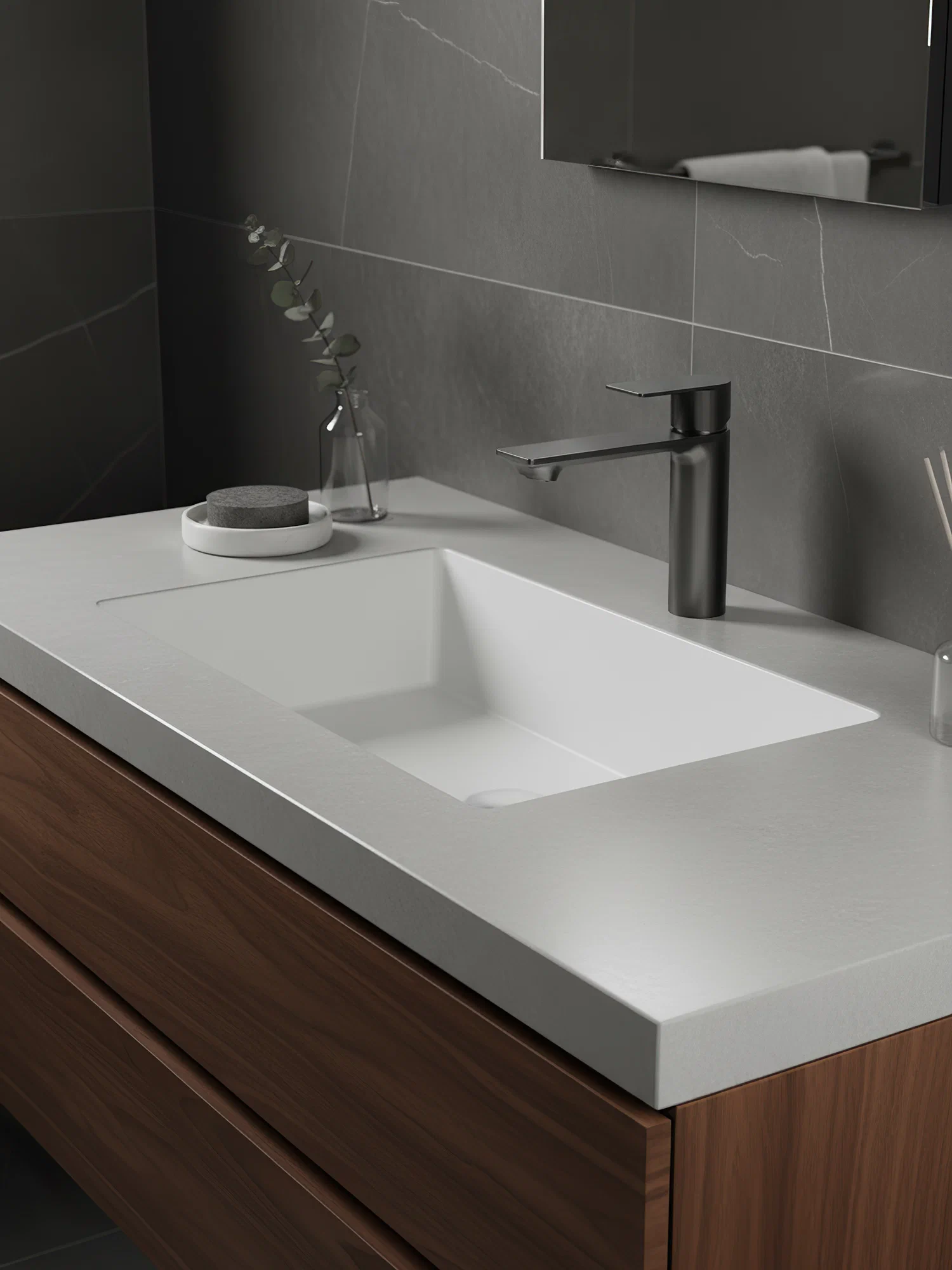 Смеситель для раковины, оружейная сталь ESKO Ekaterinburg EK26GM