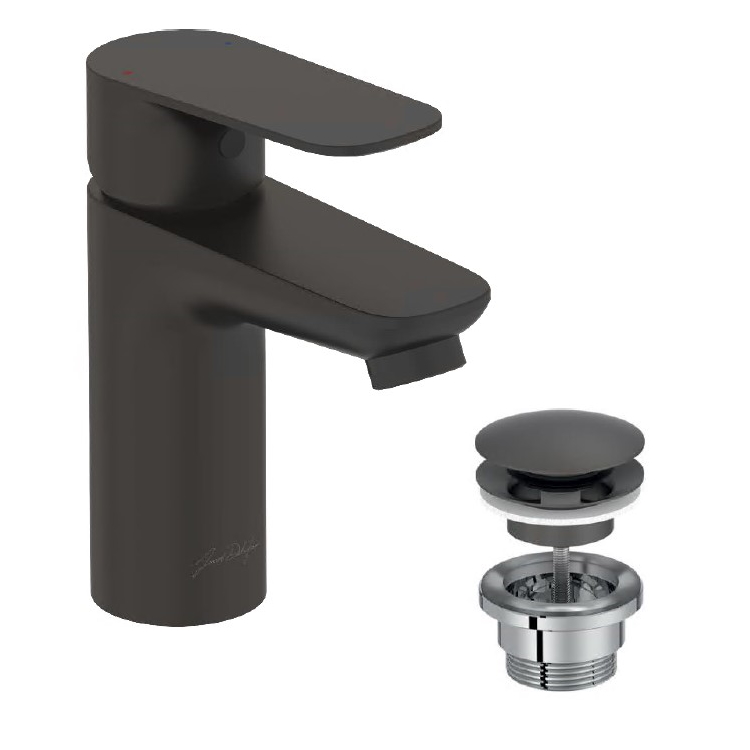 Смеситель для раковины с донным клапаном, черный Jacob Delafon Oscar E29842-BL
