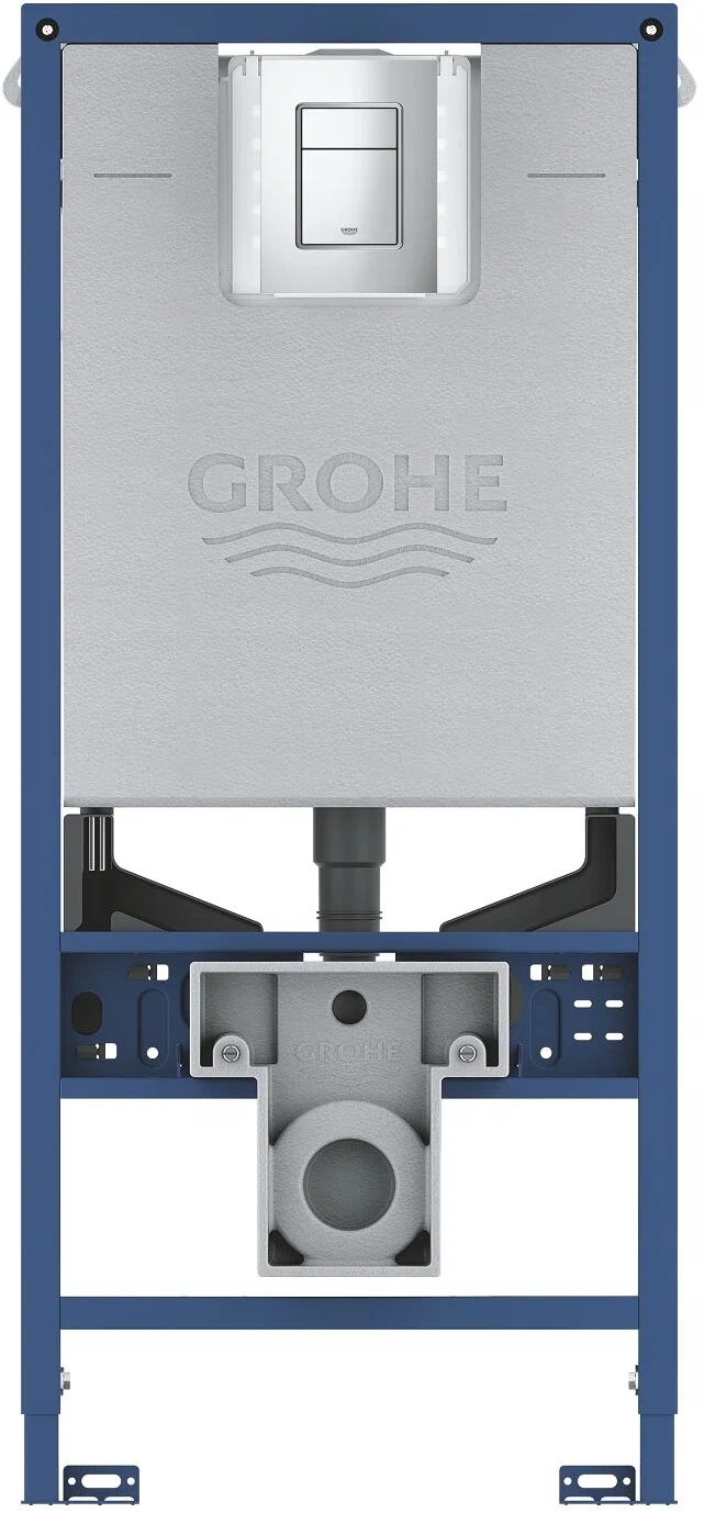 Инсталляция для подвесного унитаза с бачком, c панелью смыва Grohe Rapid SLX 39603000