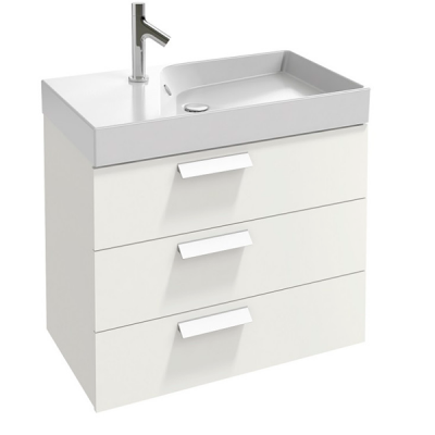 Тумба под раковину 80, белый глянец Jacob Delafon Rythmik EB1309-N18