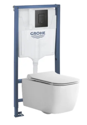 Комплект 4в1: Инсталляция с панелью смыва 1000046, унитаз с сиденьем CT2067 SSWW K25021202