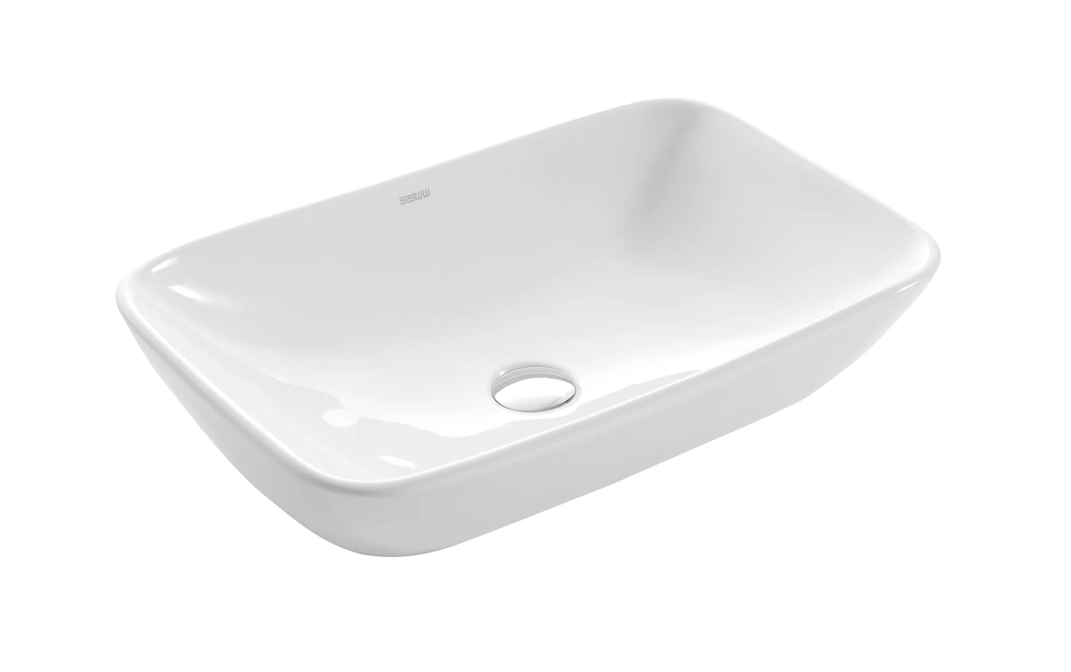 Раковина накладная 58, белая SSWW CL3155