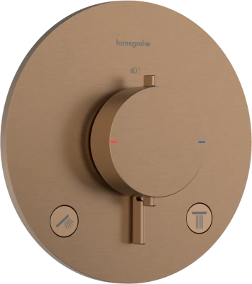 Термостат для душа, встраиваемый, бронза Hansgrohe Ecostat Comfort S 33715140 