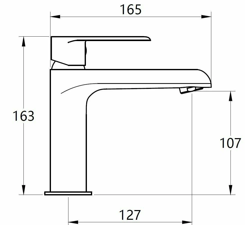 Смеситель для раковины, хром VODA Fairway FY26