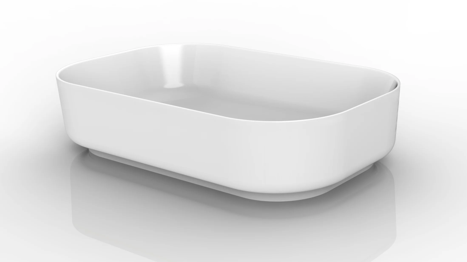 Раковина накладная 55, белая SSWW SACP106A-055-1