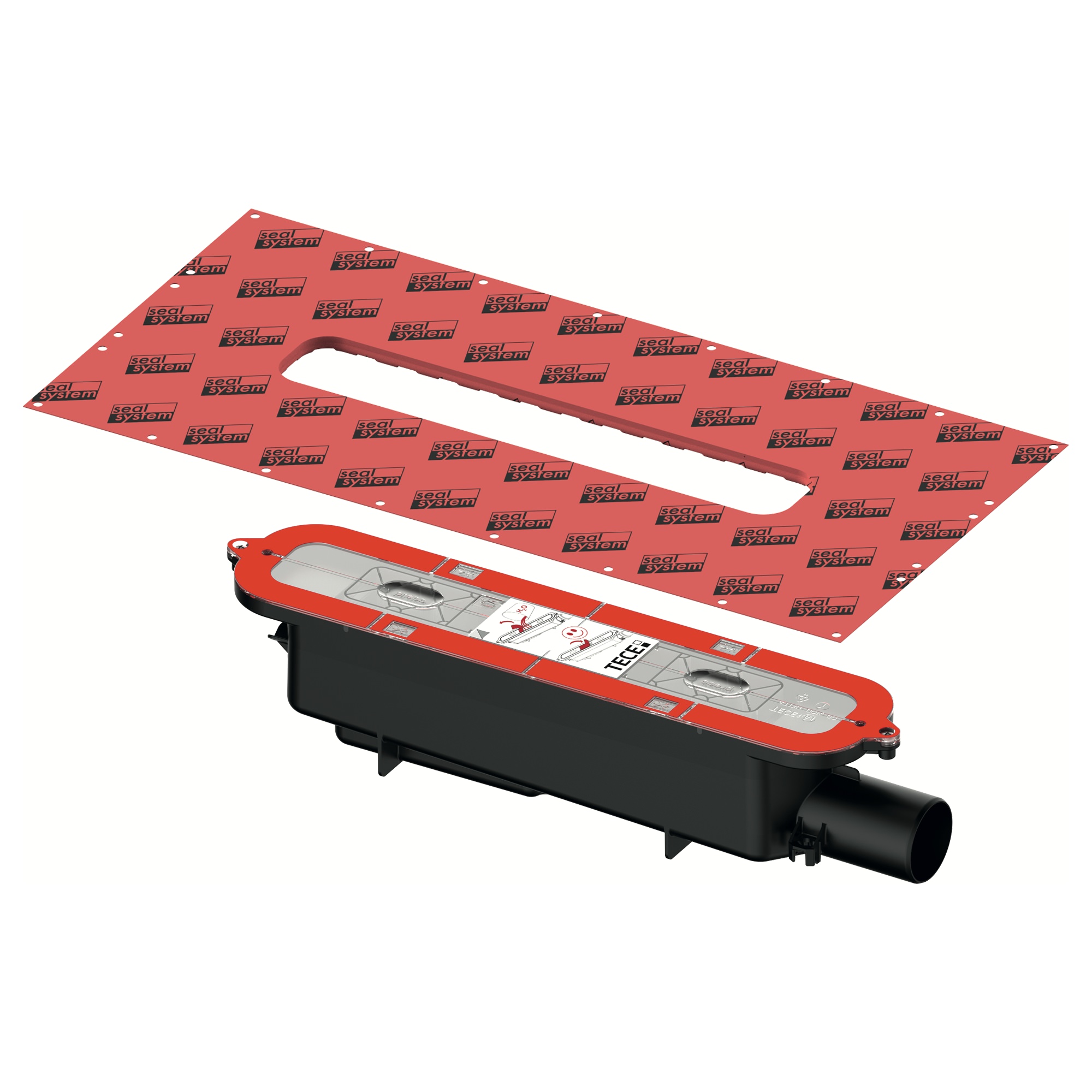 673002 ТЕСЕ Сифон стандартный DN50, ТЕСЕdrainprofile, боковой слив