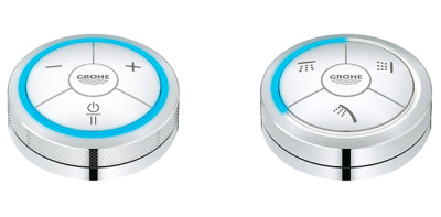 Панель управления и переключатель для душевых систем, электронная, хром Grohe F-digital Puck 3629500