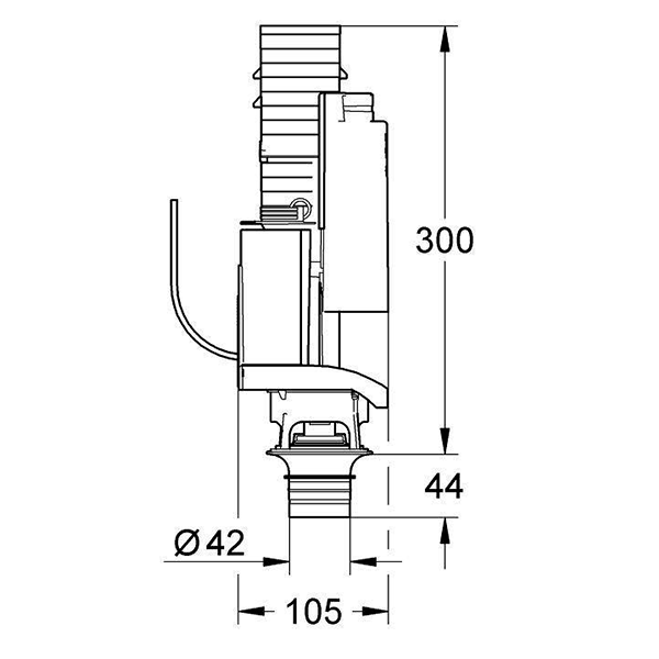 Смывной механизм для смывного бачка Grohe GD2 38736000