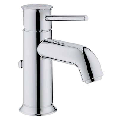 Смеситель для раковины с донным клапаном, хром Grohe BauClassic 23161000