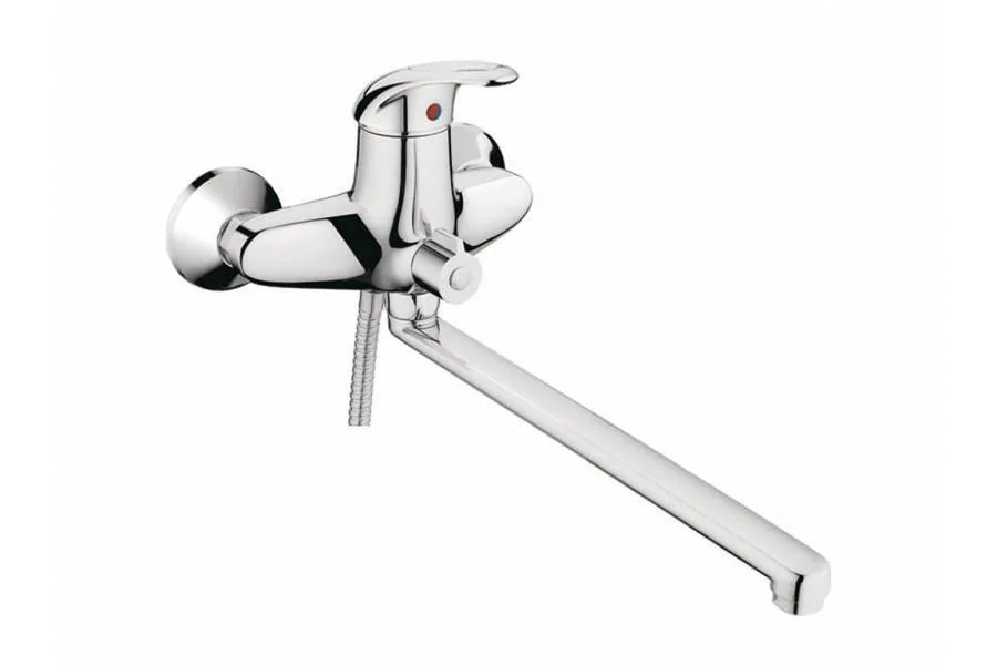 Смеситель для ванны, длинный излив, хром КЛЕВЕР Nega NG 31