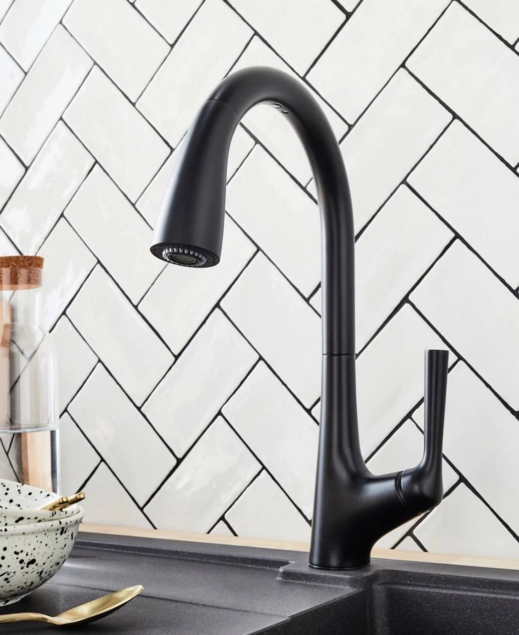 Смеситель для кухни, черный Jacob Delafon Malleco E562-BL