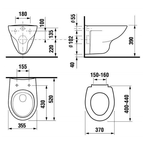 Унитаз подвесной Roca Mateo 7346200000