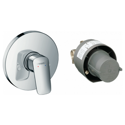 Смеситель для душа со скрытой монтажной частью, хром Hansgrohe Logis 71666000