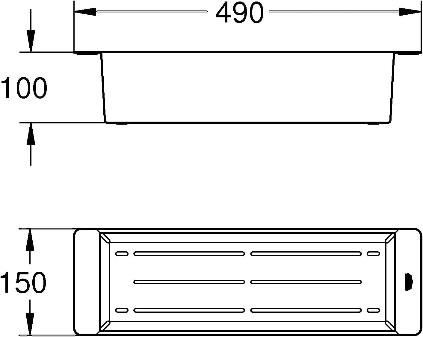 Многофункциональный колландер 490x150, нержавеющая сталь Grohe 40853SD0