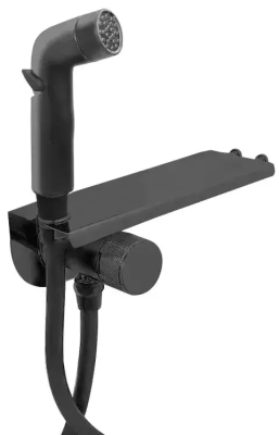 Гигиенический душ со смесителем, встраиваемый, черный ESKO Bangkok Black SMHBGB