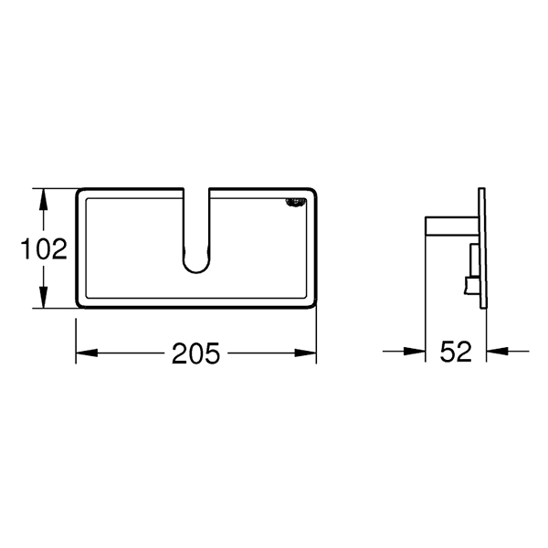 Полочка для душевых систем, универсальная Grohe EasyReach 26362LN1
