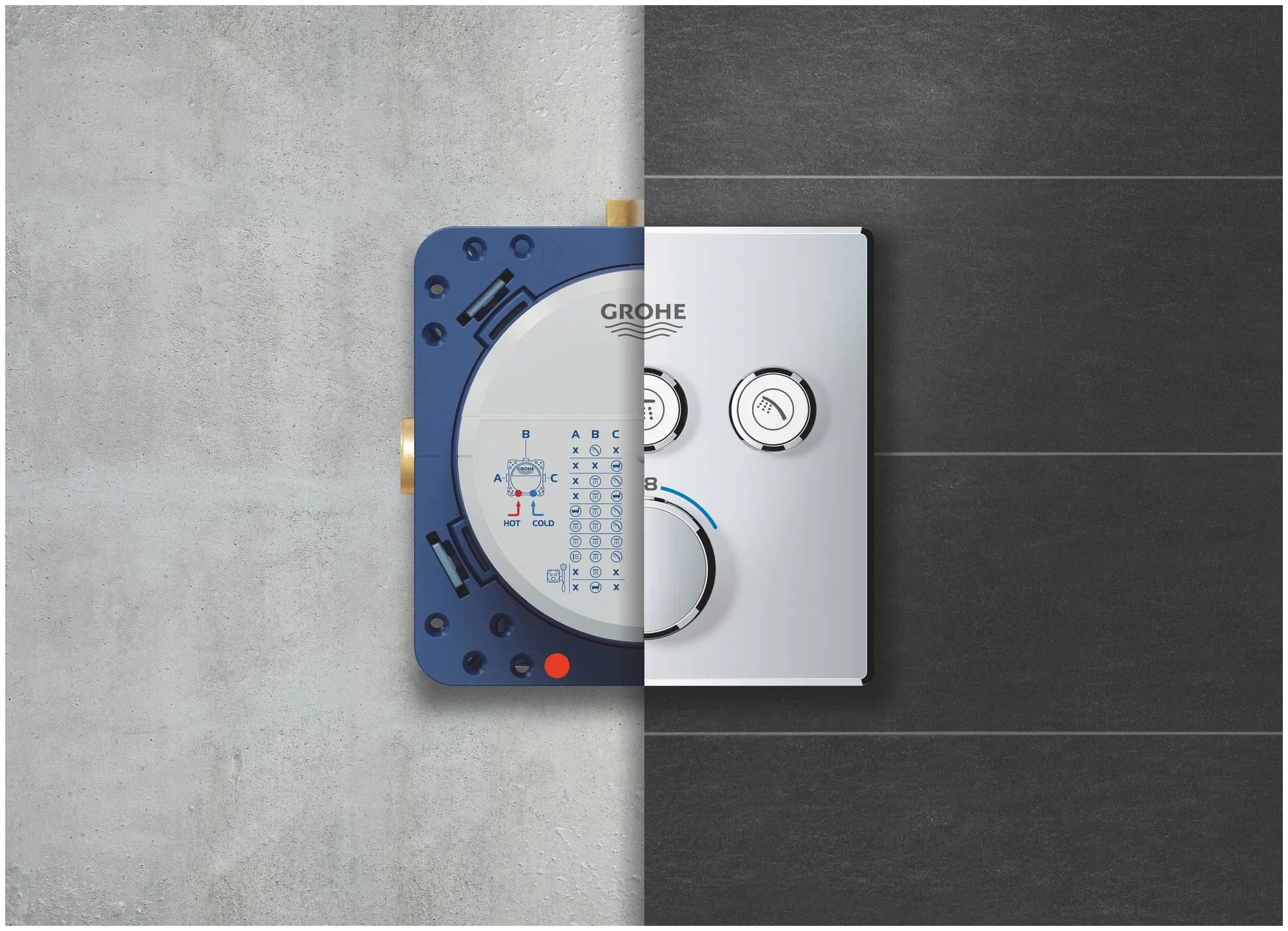 Скрытая монтажная часть Grohe Rapido SmartBox 35600000