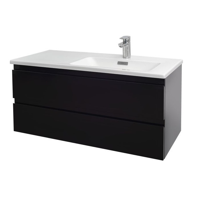 EB2055-J52 Madeleine Тумба для правосторонней раковины 100 см, цвет блестящий черный