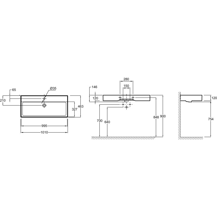 Раковина накладная 100, белая Jacob Delafon Vivienne EXBJ112-00