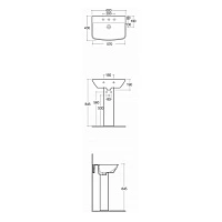 Пьедестал для раковины Rak Ceramics Summit SM0102AWHA