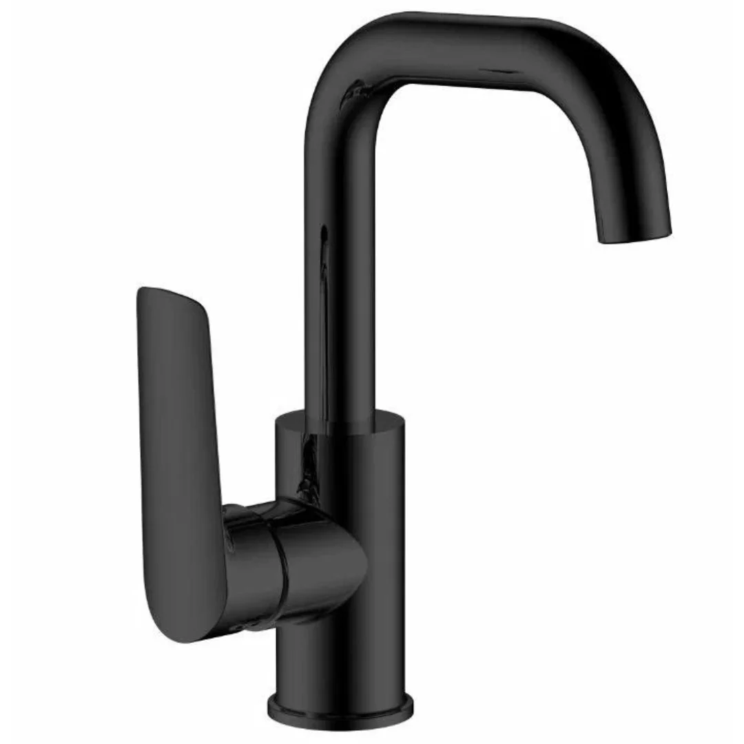 Смеситель для раковины, поворотный, черный ESKO Lagos Black LG26MB