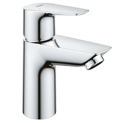 Смеситель для раковины, c нажимным донным клапаном, размер S, хром Grohe BauEdge 23896001