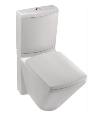 Унитаз напольный, с крышкой-сиденьем, белый Jacob Delafon Escale 19038W-00