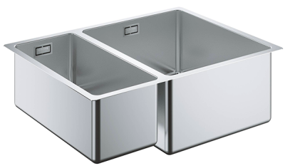 31576SD0 GROHE K700U Мойка для кухни под столешницу, 2 чаши, нержавеющая сталь