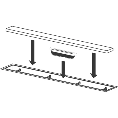 Дрифон cкрытой монтажной части для трапа 01001180 Hansgrohe 94326000