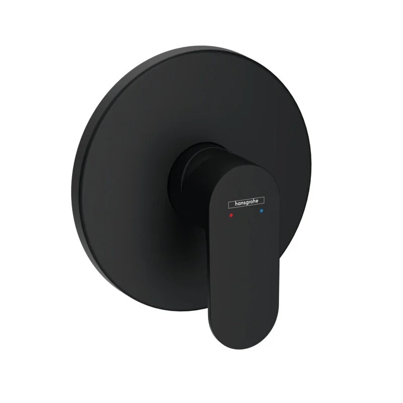 Смеситель для душа, встраиваемый, внешняя часть, черный Hansgrohe Rebris S 72667670