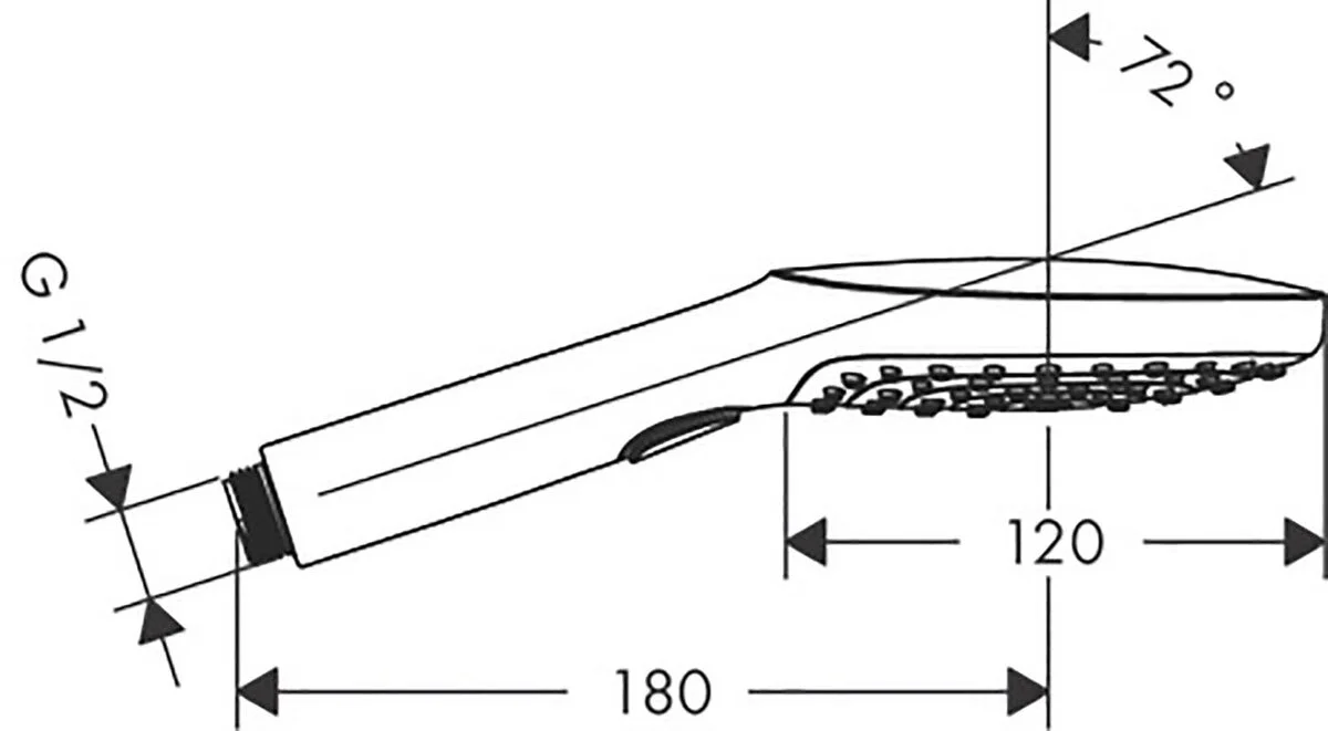 Ручной душ 120, черный Hansgrohe Raindance Select E 3jet 26520670