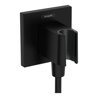 Подключение для душевого шланга с держателем для душа, черный Hansgrohe Fixfit Porter E 26889670